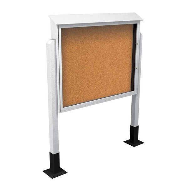 Sliding Door Indoor Enclosed Corkboard, 4